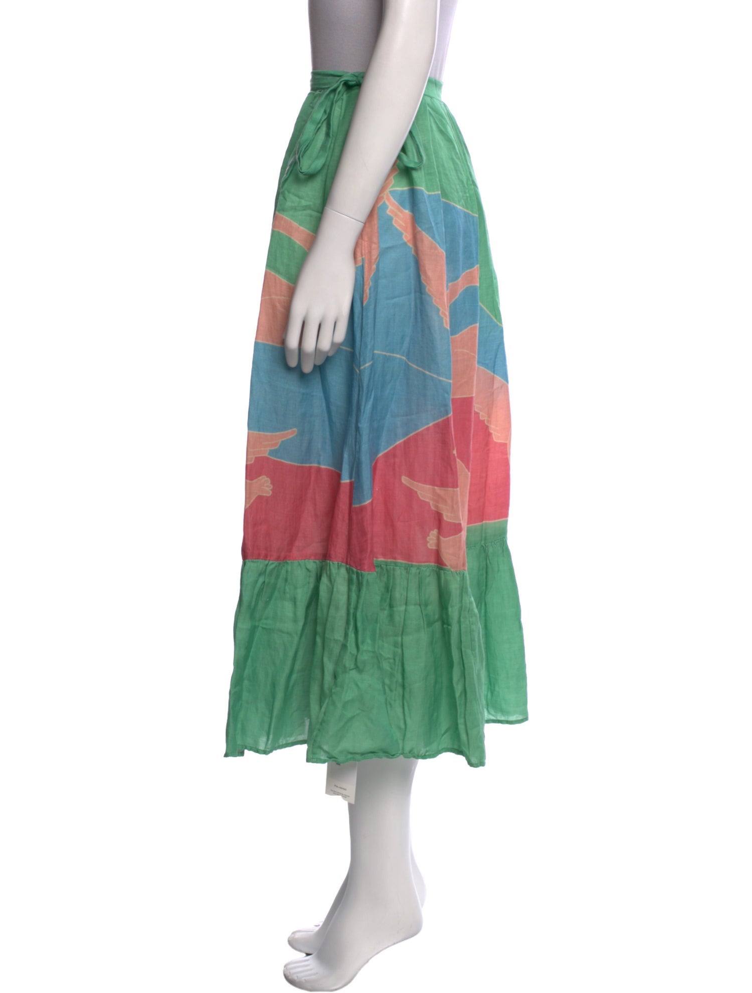 Carolina K Printed Midi Length Skirt